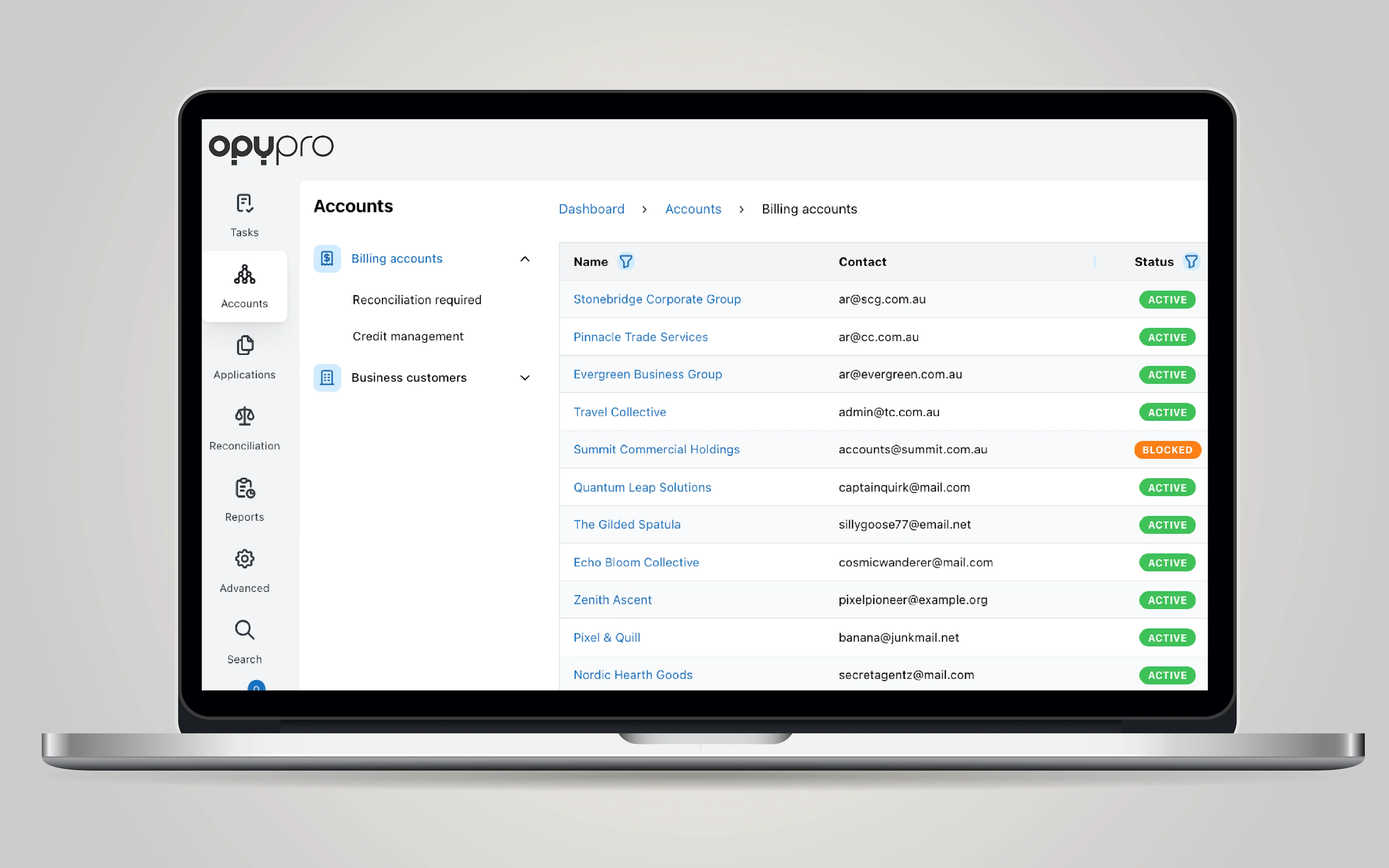 A sleek new UI for Opypro