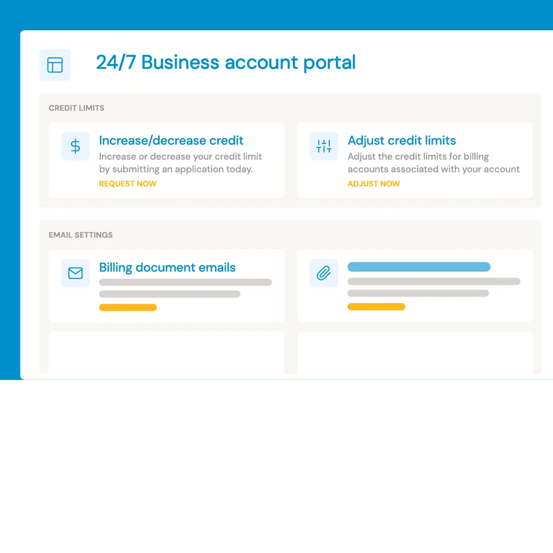 Illustration of 24/7 business account portal for Opypro