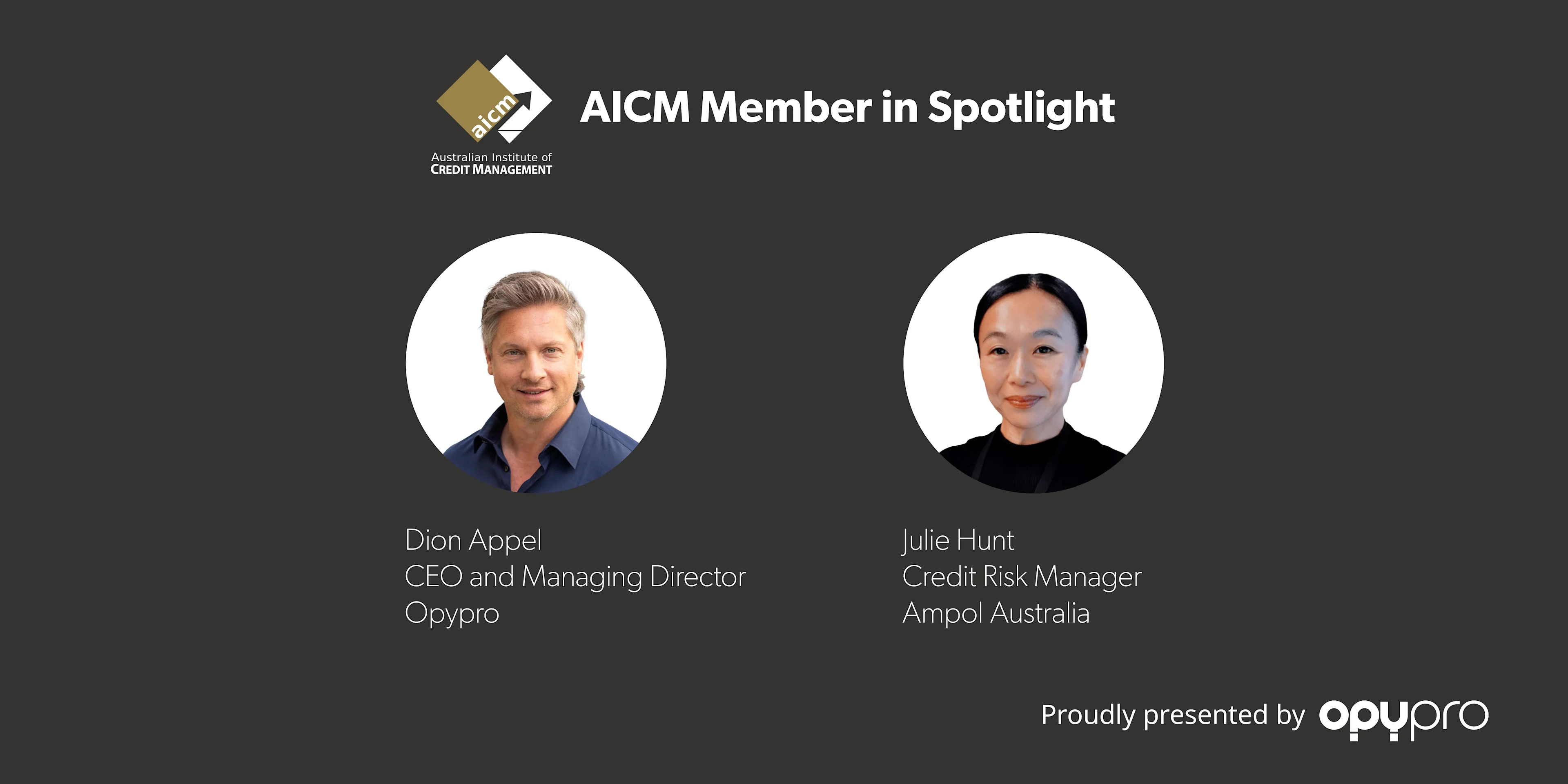 Dion Appel (Opypro) interviews Julie Hunt (Ampol)