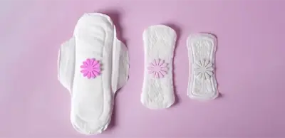 Absorventes de diferentes tamanhos