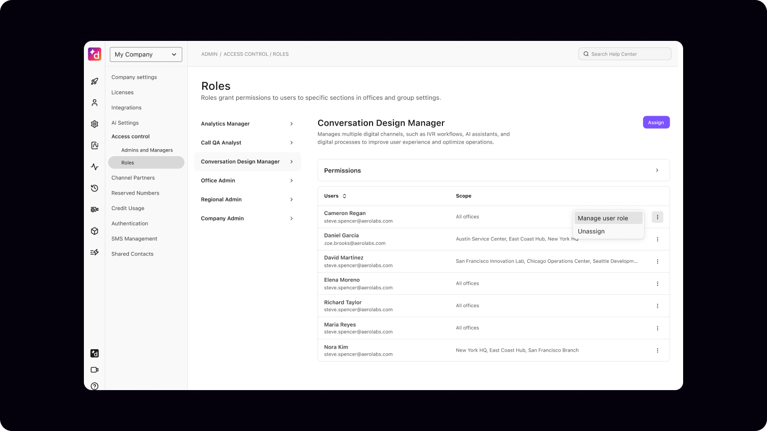 Five Predefined Roles Now Available for Enterprise