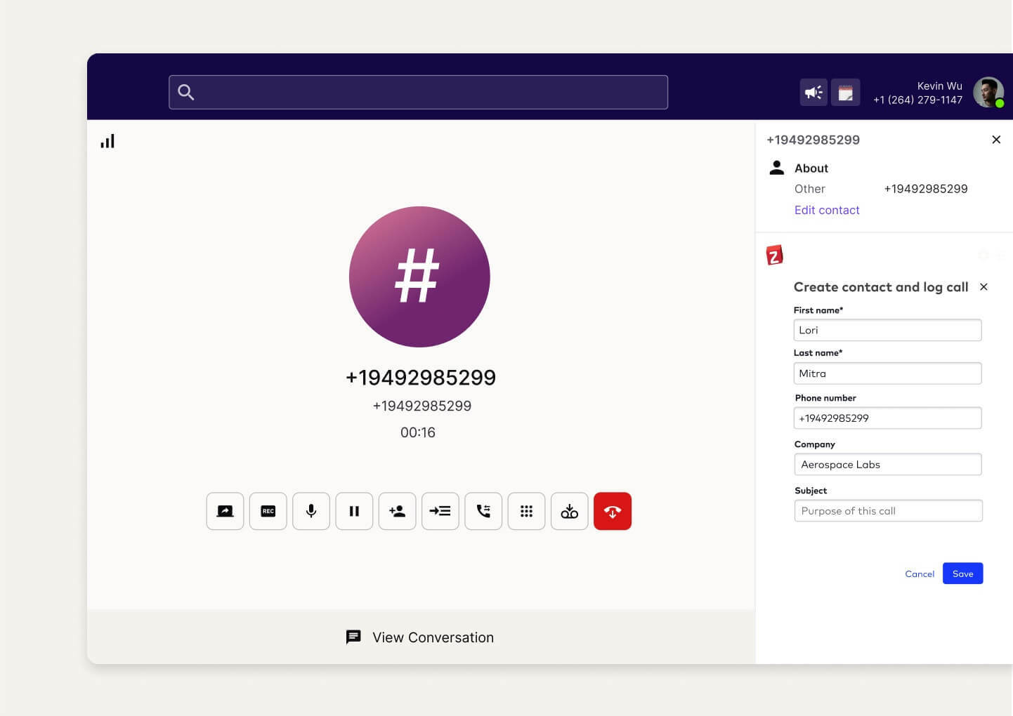 Connect your Zoho CRM to Dialpad