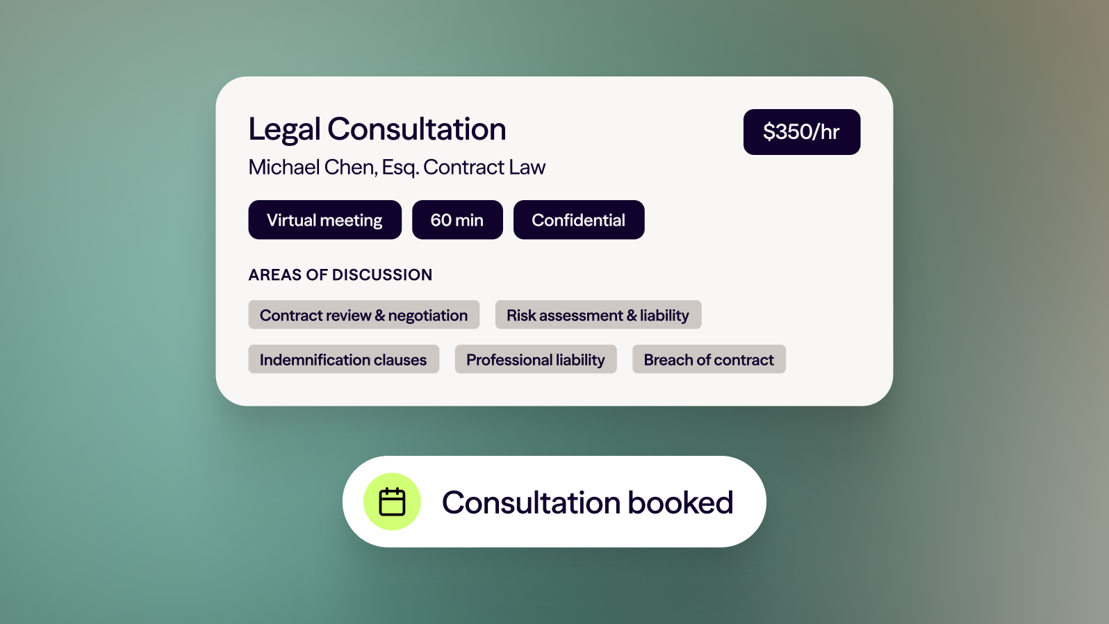 Legal consultation - AI Agent for law firms