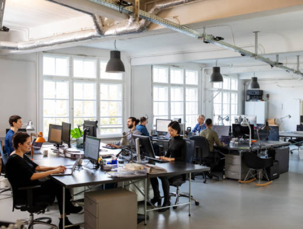 People working together in an office