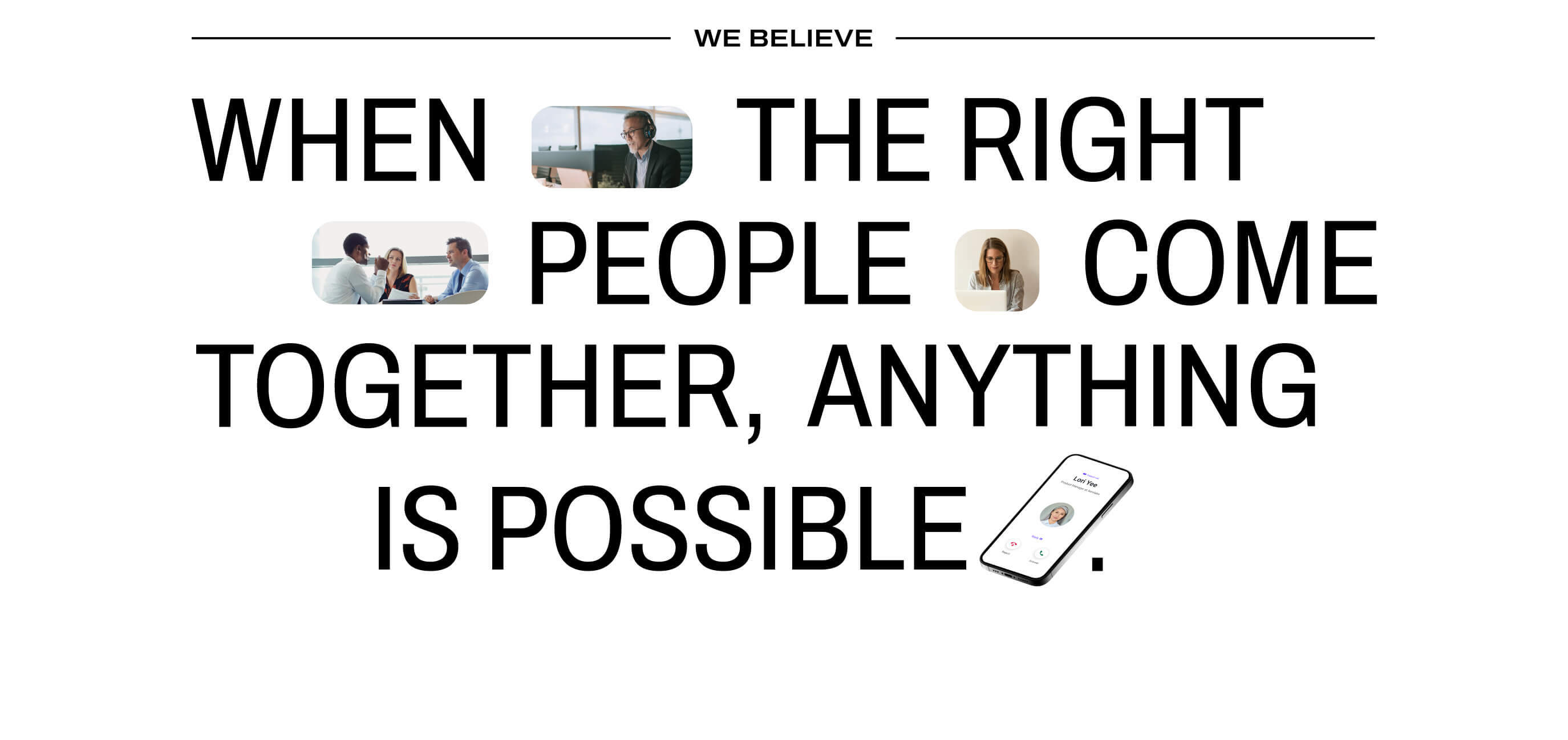 About us statement image