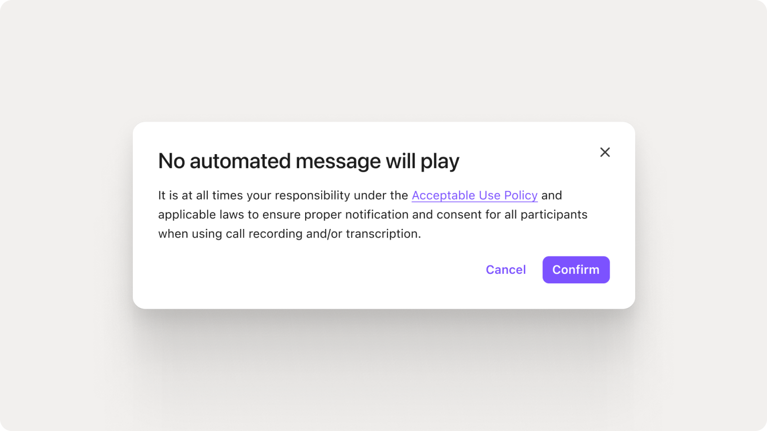30. A Smart Safeguard for Call Recording Compliance