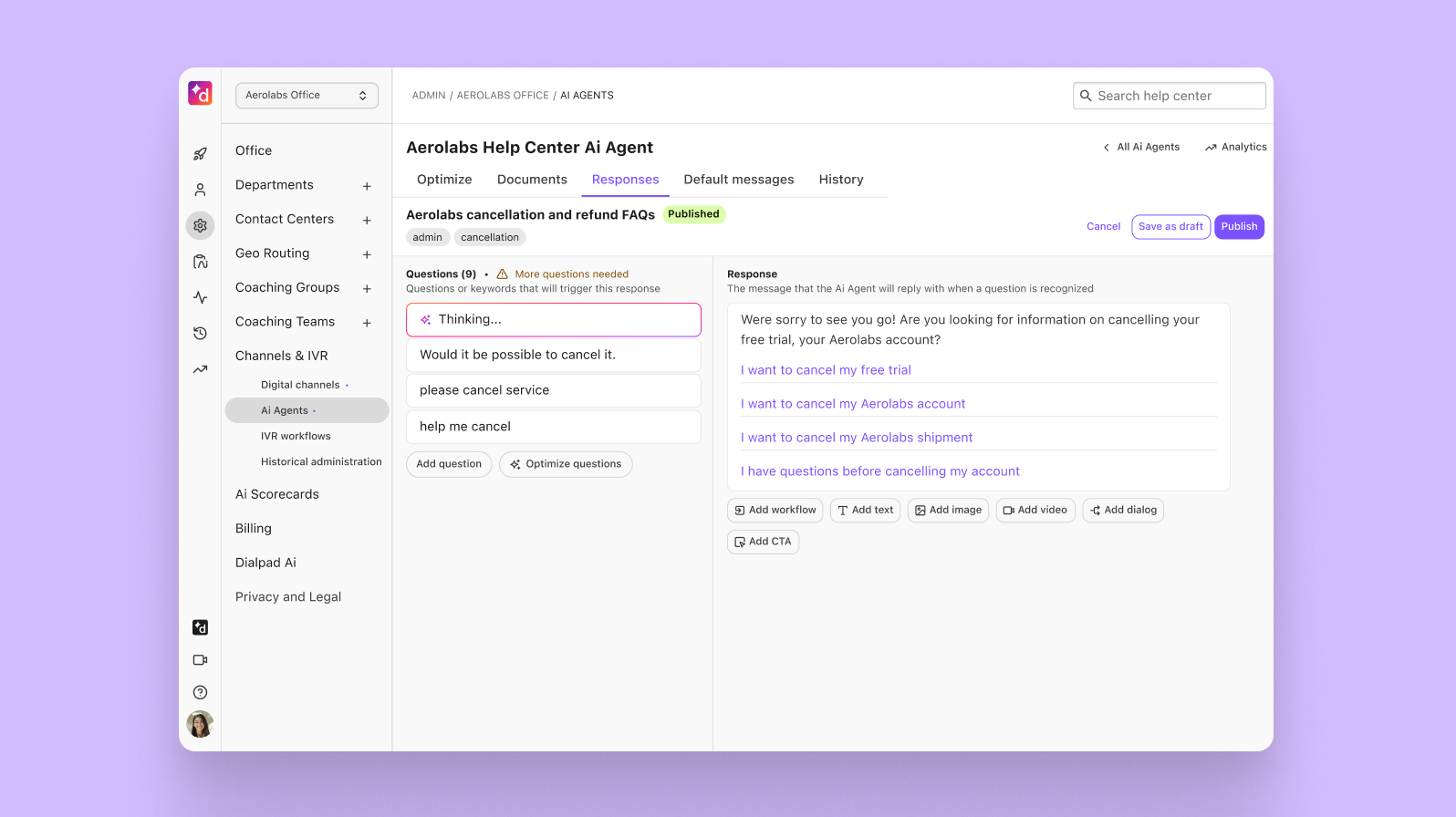 Agentic Ai for contact centers