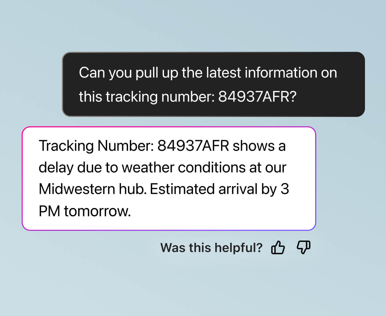 Screenshot of Dialpad AI Live Coach providing relevant answers to agent questions based on all connected knowledge