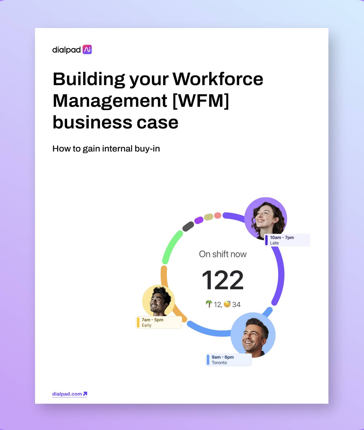 Mockup of an ebook titled -Building your WFM business case-