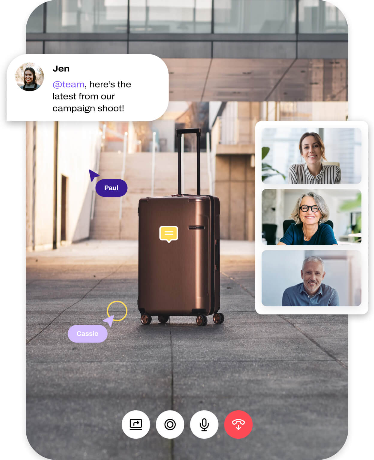 Screenshot of Dialpads integration with Miro