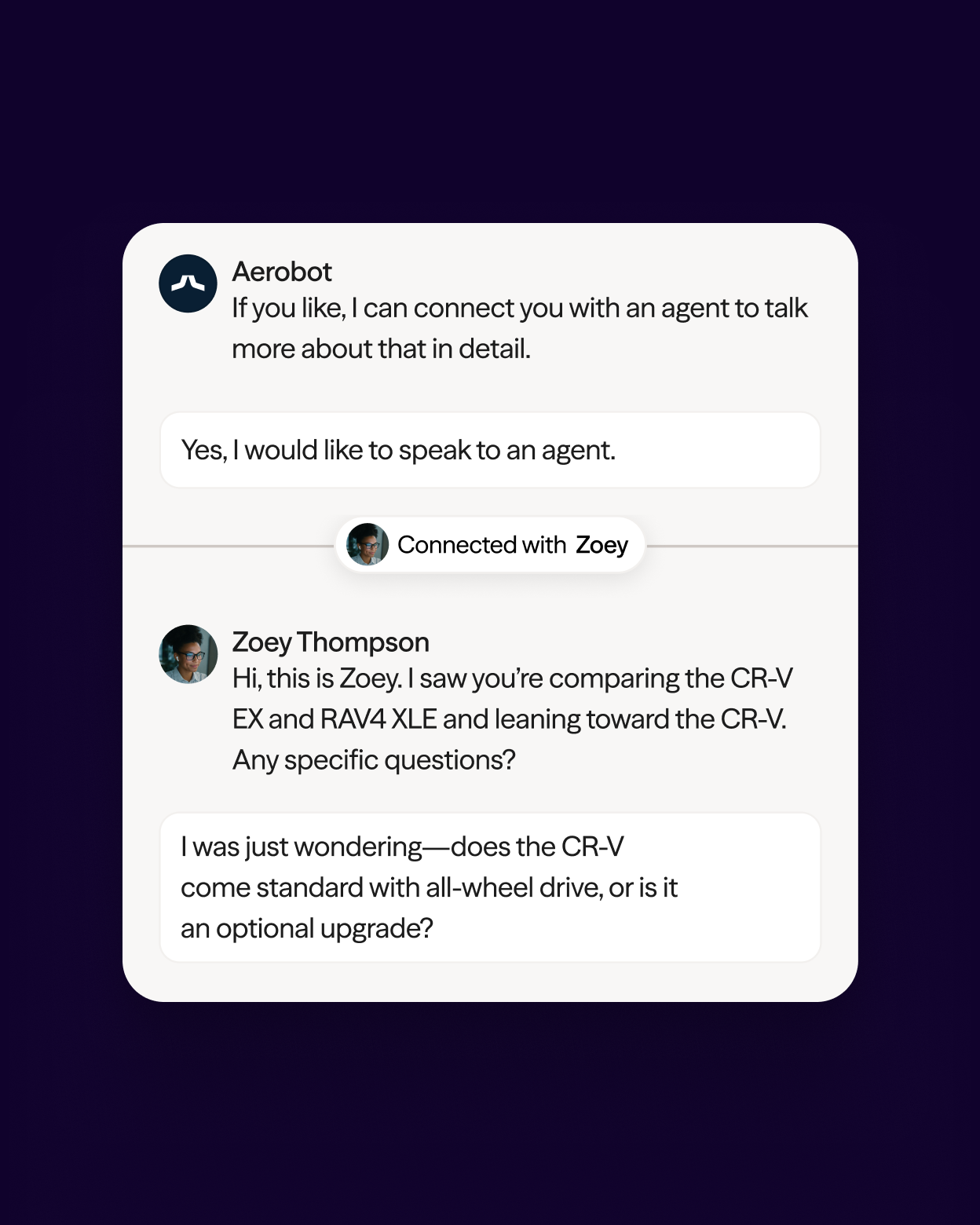 Screenshot of business text messaging features in Dialpad's desktop and mobile applications