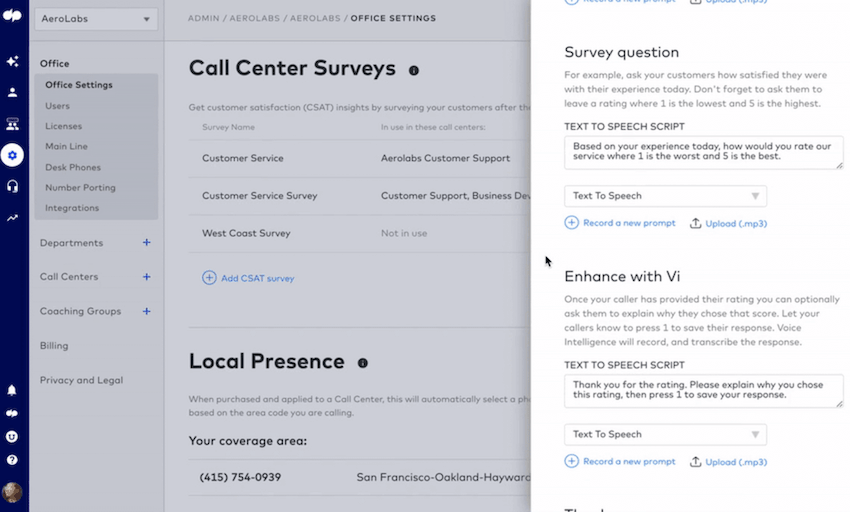 Adding questions to a csat survey in dialpad contact center blog size