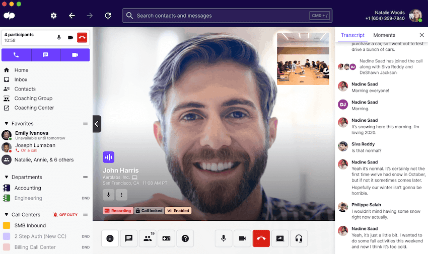 Dialpad meetings transcript in video blog
