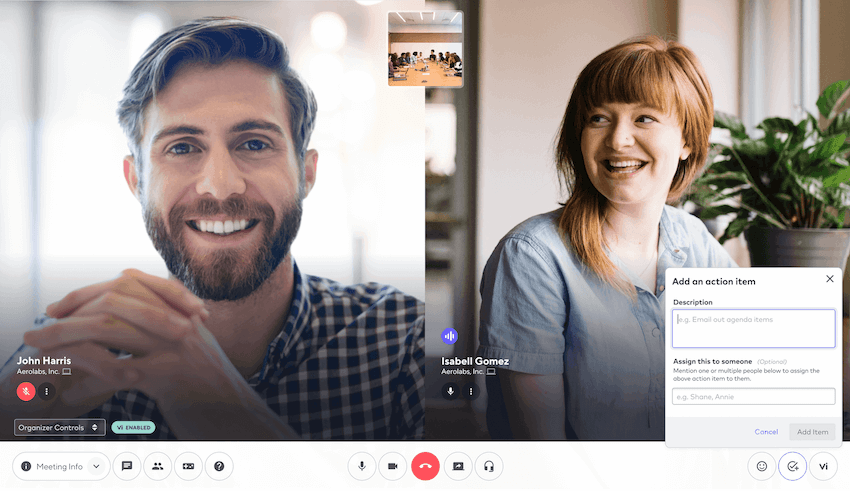 Add Action Item blog size