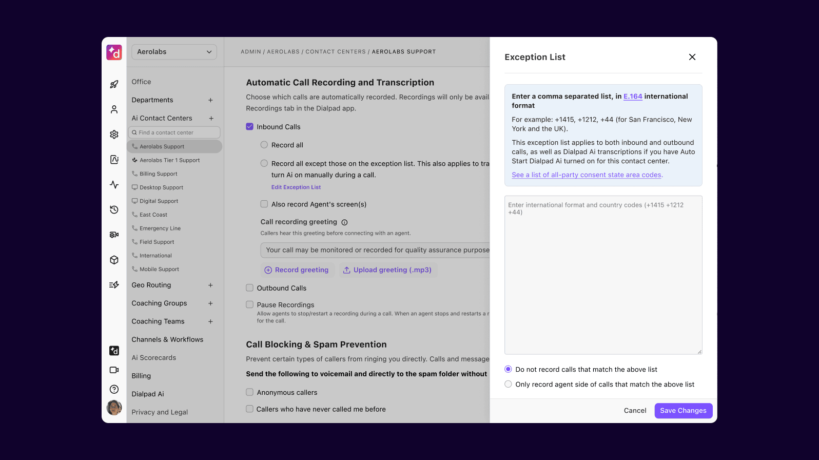 contact-center-edit-exception-list