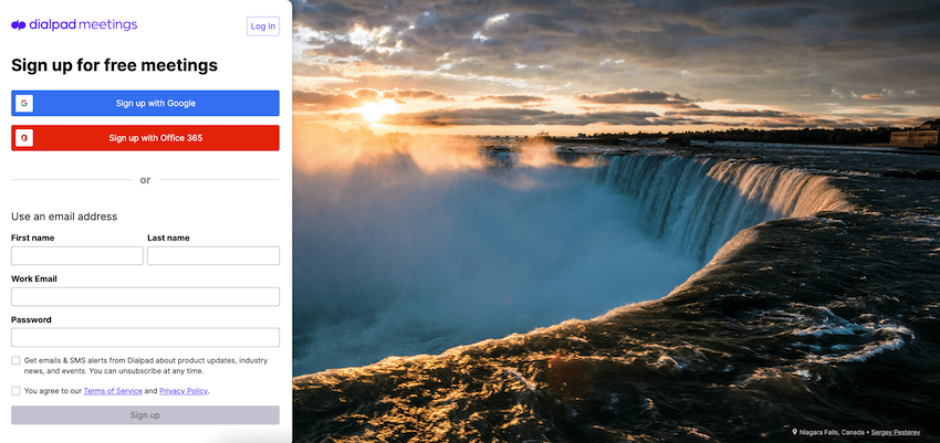 Dialpad meetings signup blog size