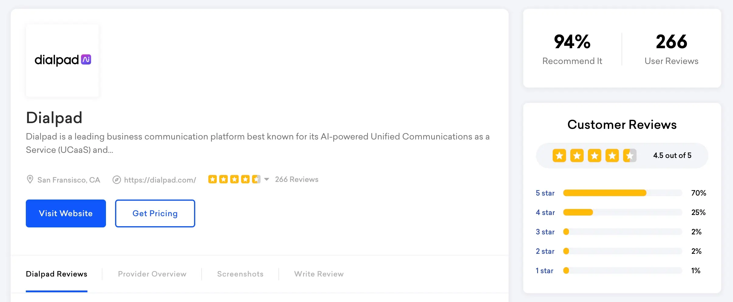 Dialpad reviews from getvoip