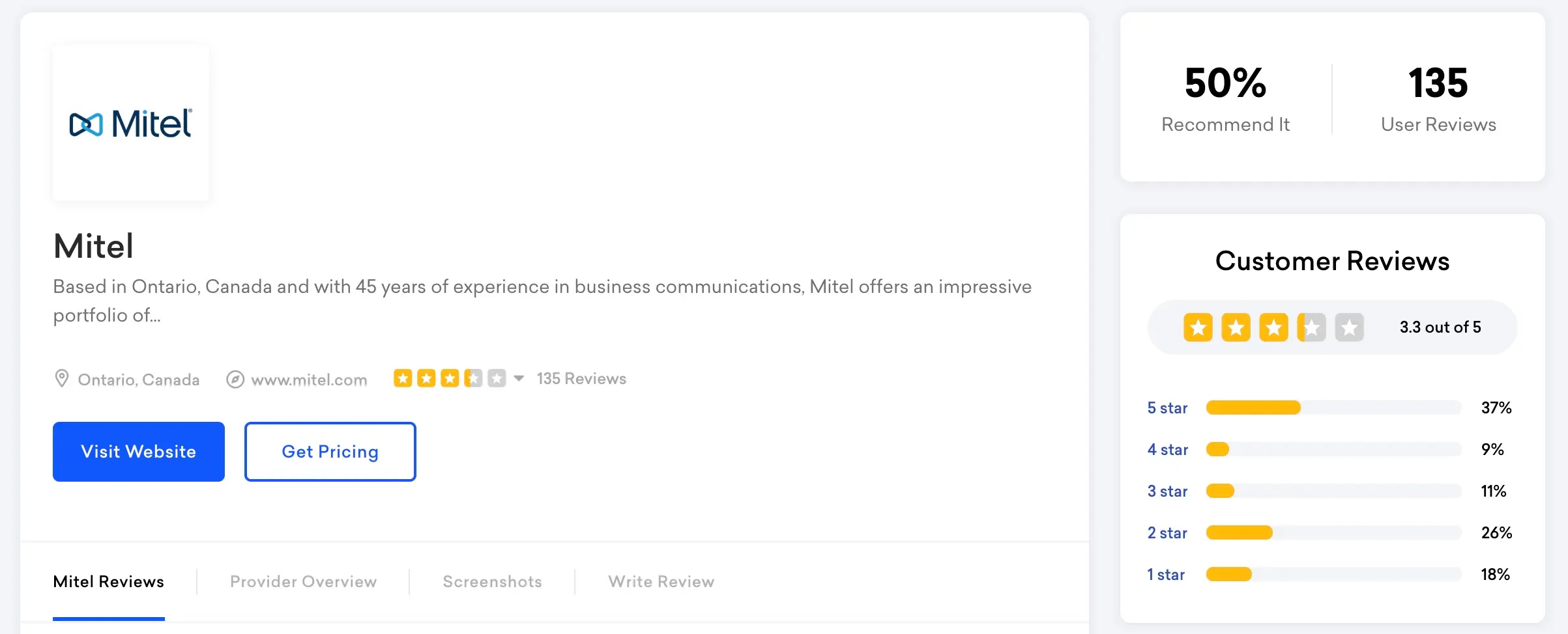 Mitel reviews from getvoip