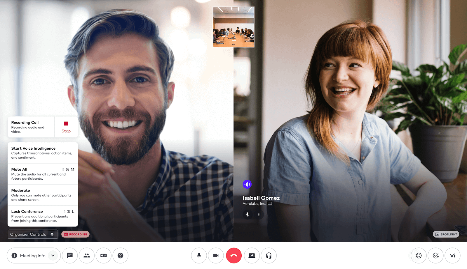 Recording call in dialpad