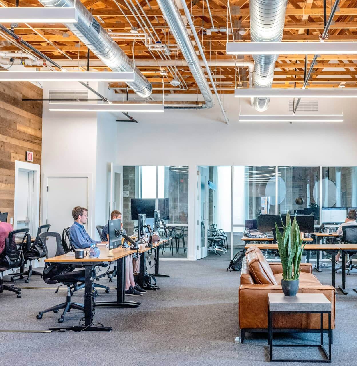 People working together in an office