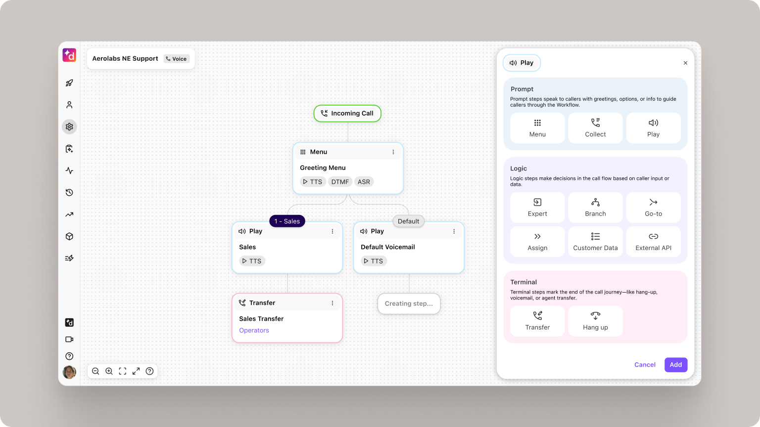 Build voice workflows faster with a cleaner experience