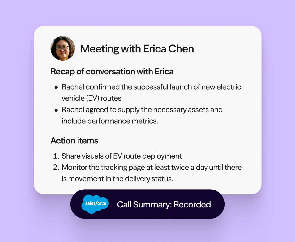 Screenshot of the screen sharing feature in Dialpad Meetings