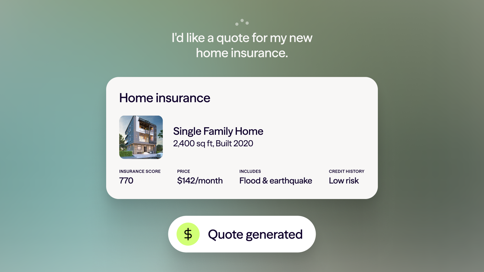 Home insurance