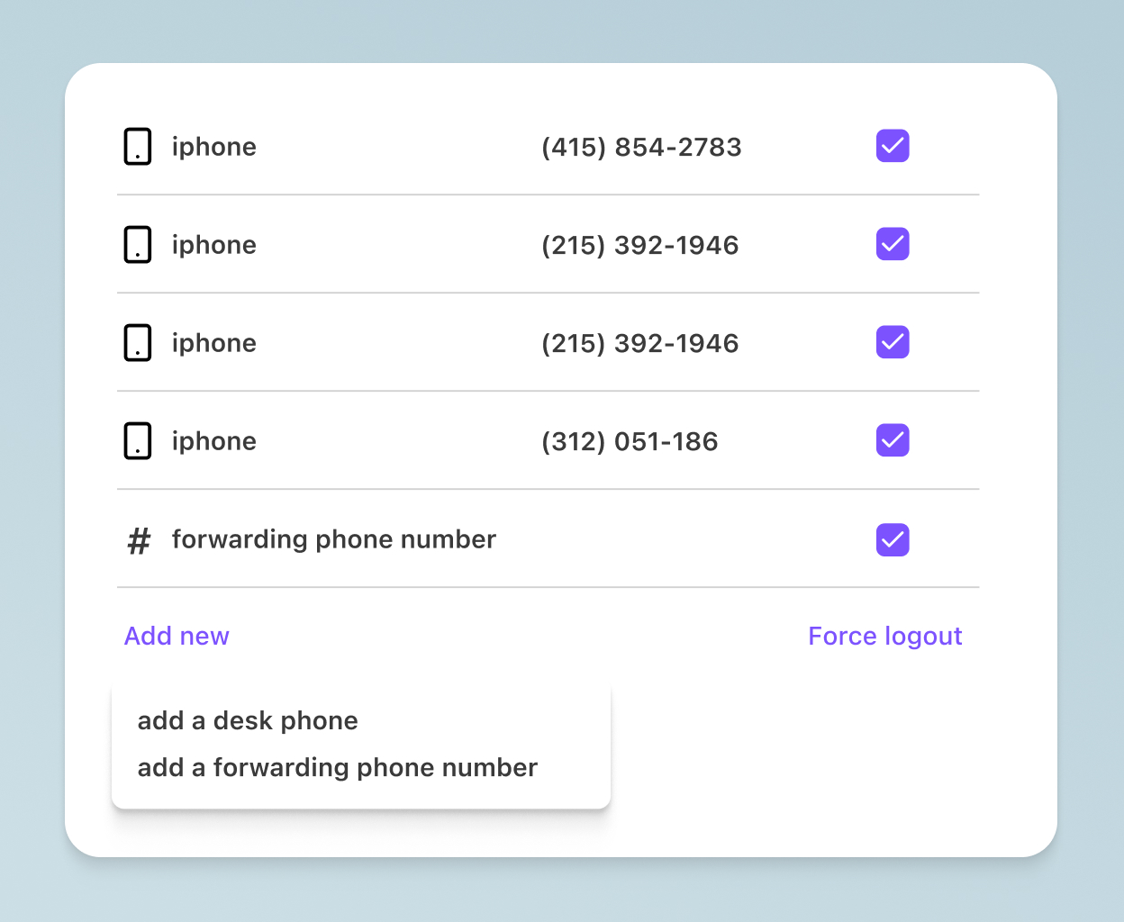 Making a phone call from Dialpad's app