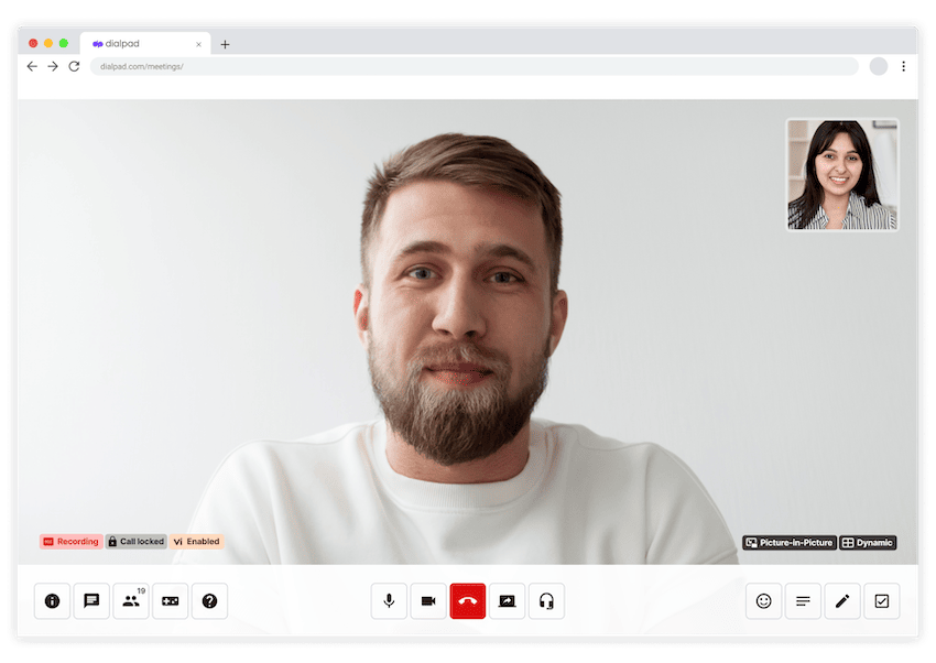 Dialpad meeting new UI