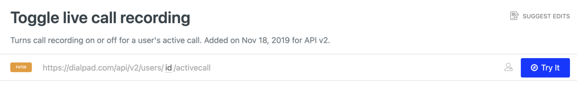 Toggling call recording on and off in dialpad contact center
