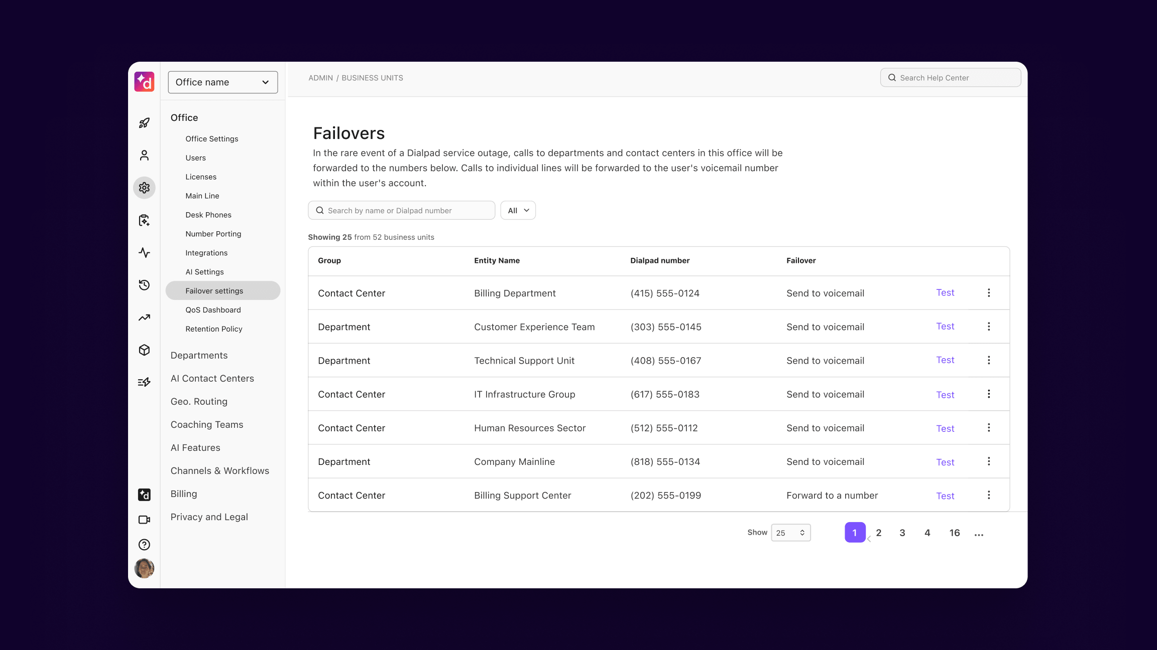 Failover search and safer testing controls