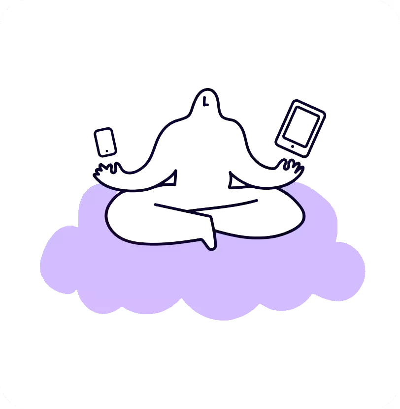 Illustration - cross legged