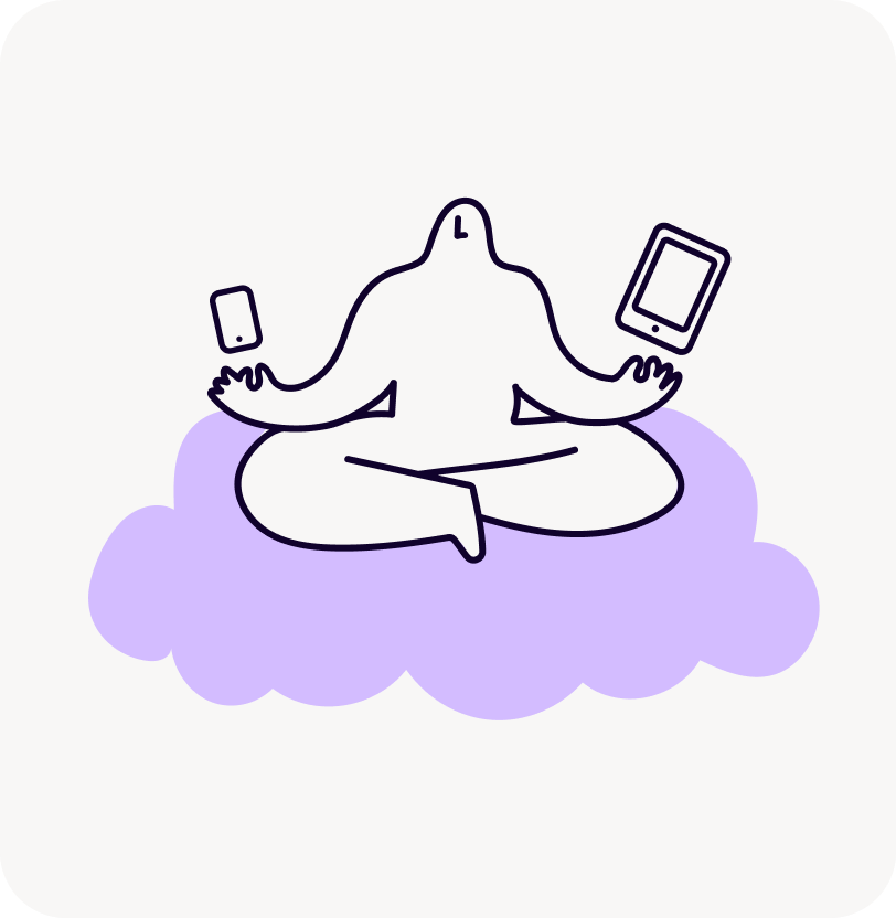 Illustration - cross legged