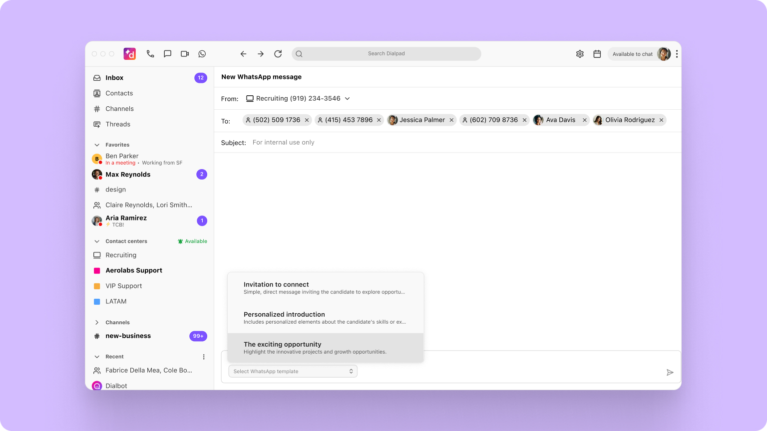 Bulk WhatsApp messages