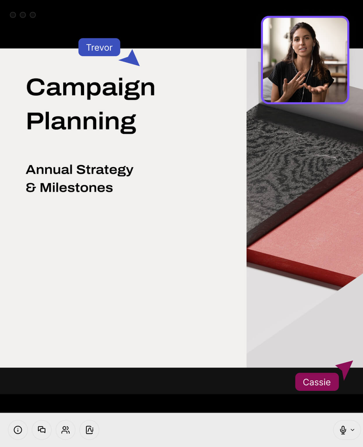 Screenshot of Dialpad AI Meetings screen sharing feature