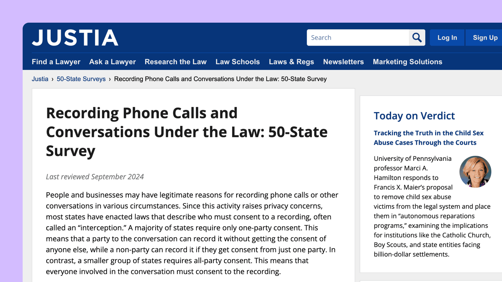 Recording phone calls in US states rules
