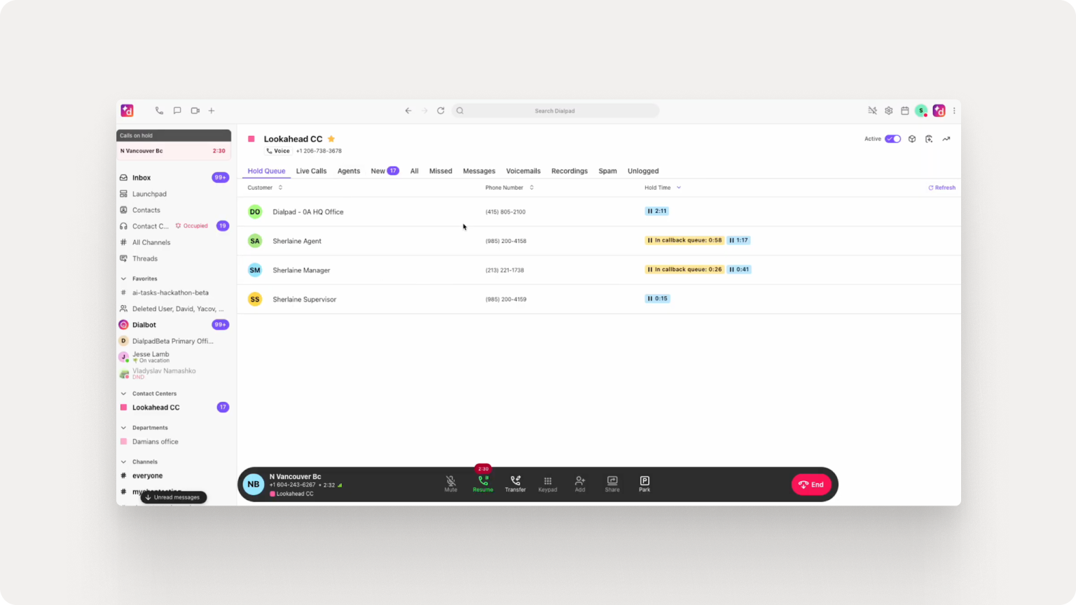 68. International callback option for your customers