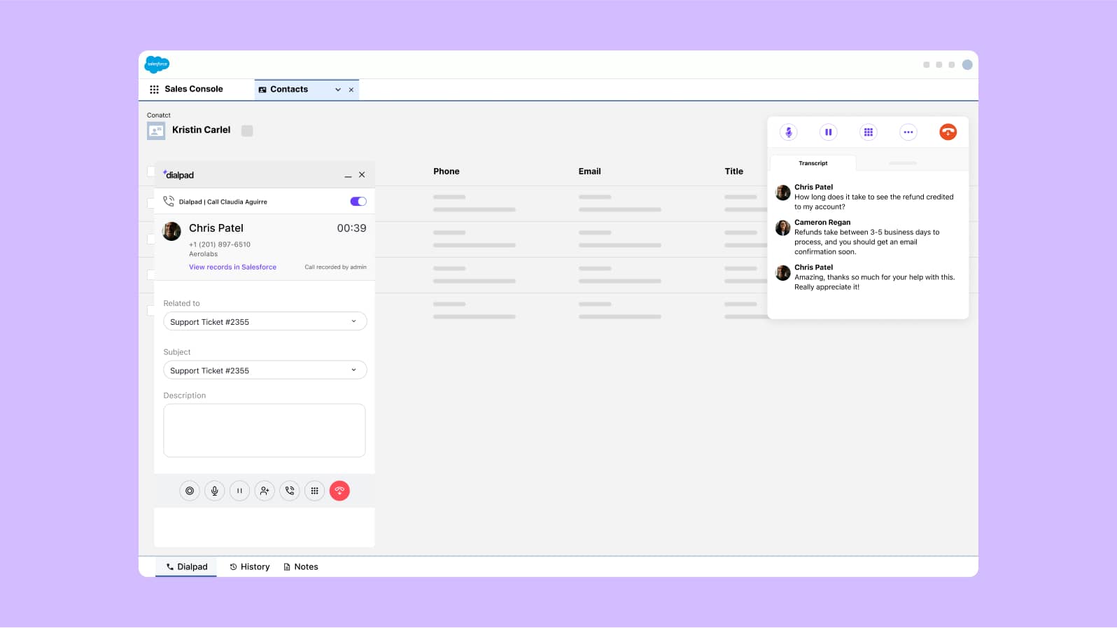Dialpad Salesforce integration