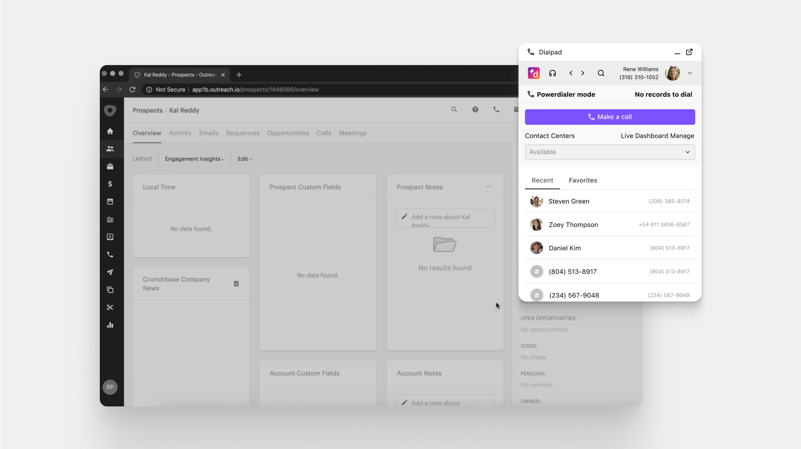 Dialpad Outreach Integration