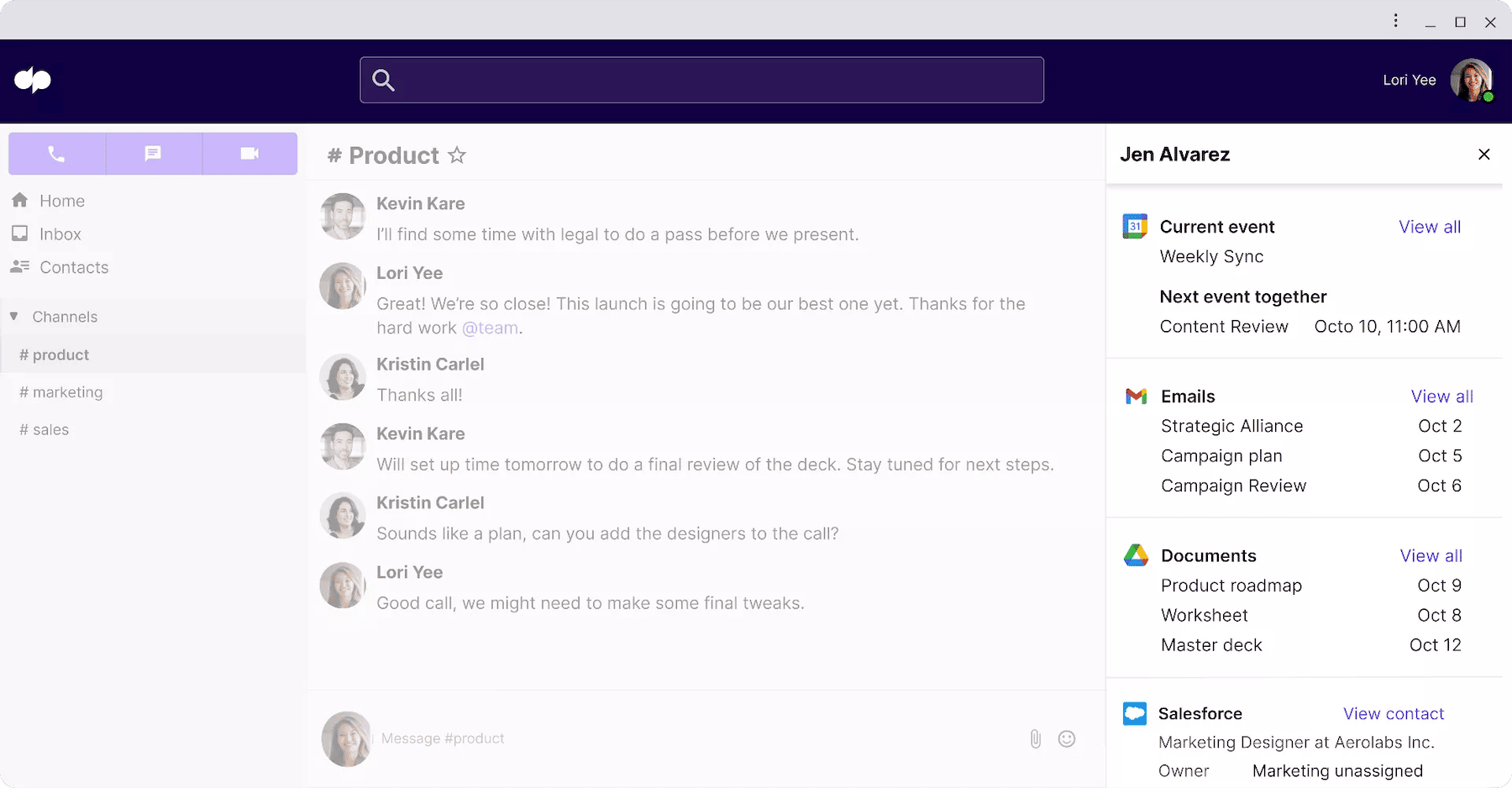 Workspace Access Google without leaving Dialpad 2022 10 20 162516 kqka