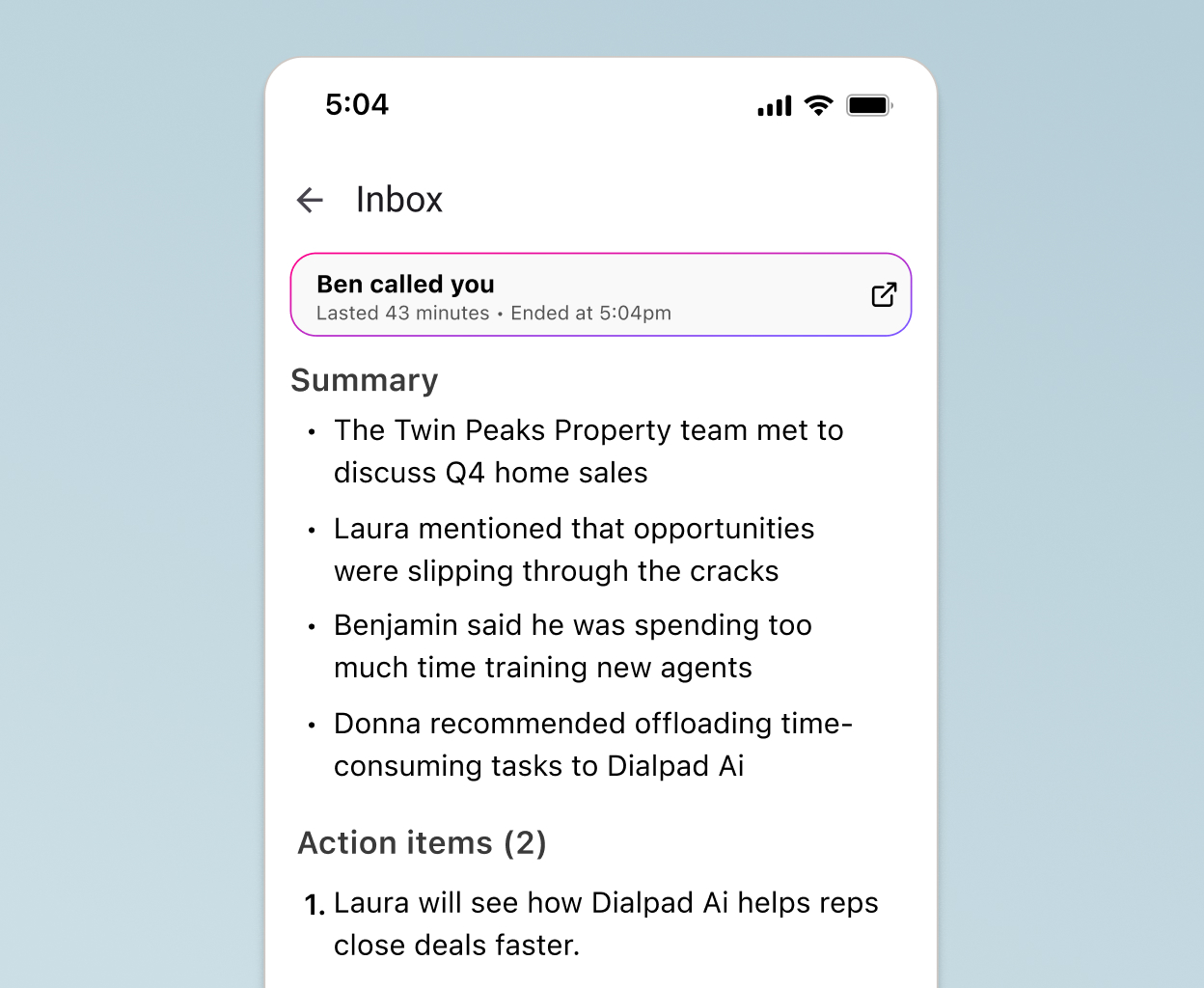 Screenshot of sending an SMS text message from Dialpad's desktop app