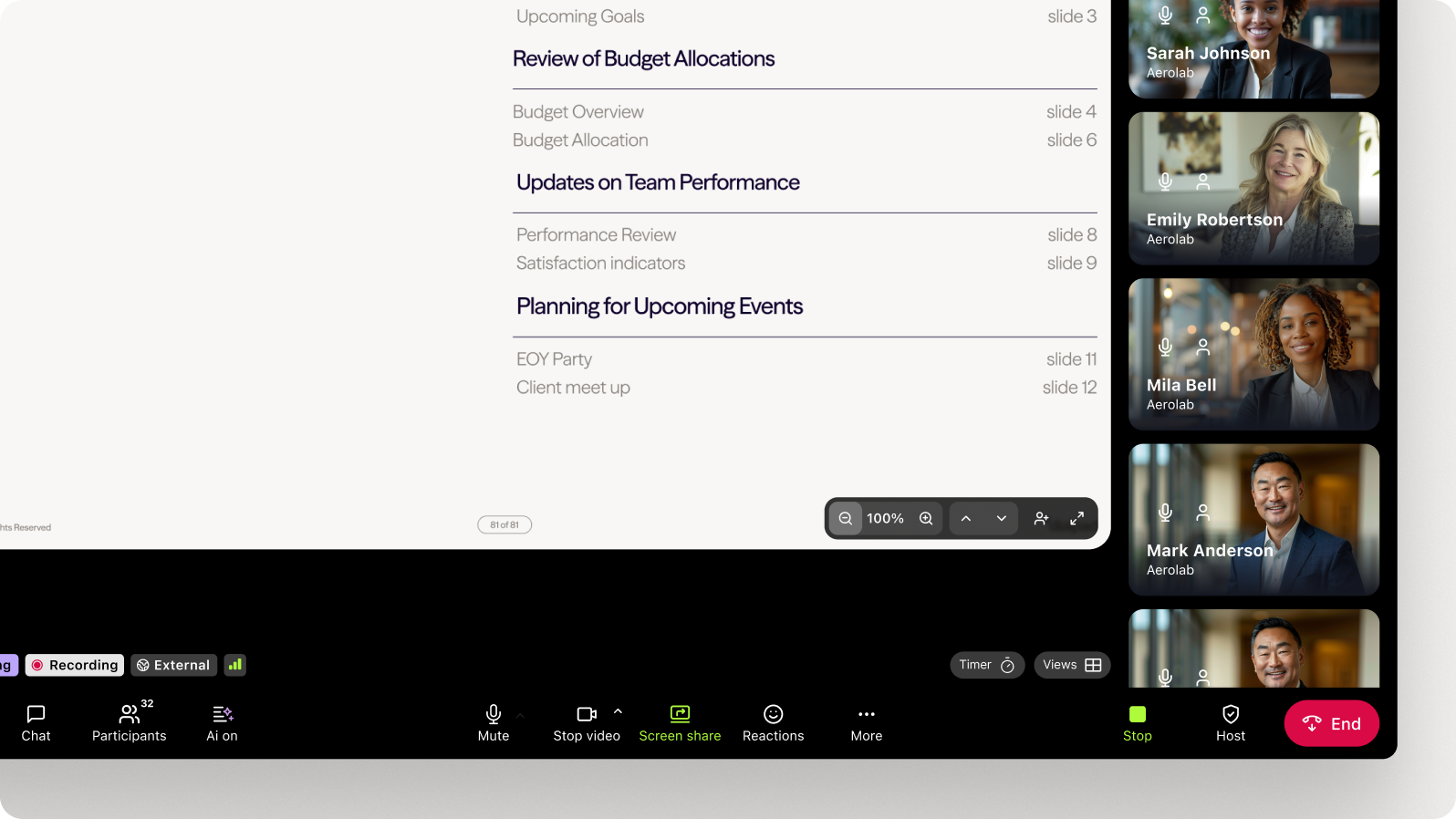 Integration of Sales Productivity Metrics into Live Dashboard 