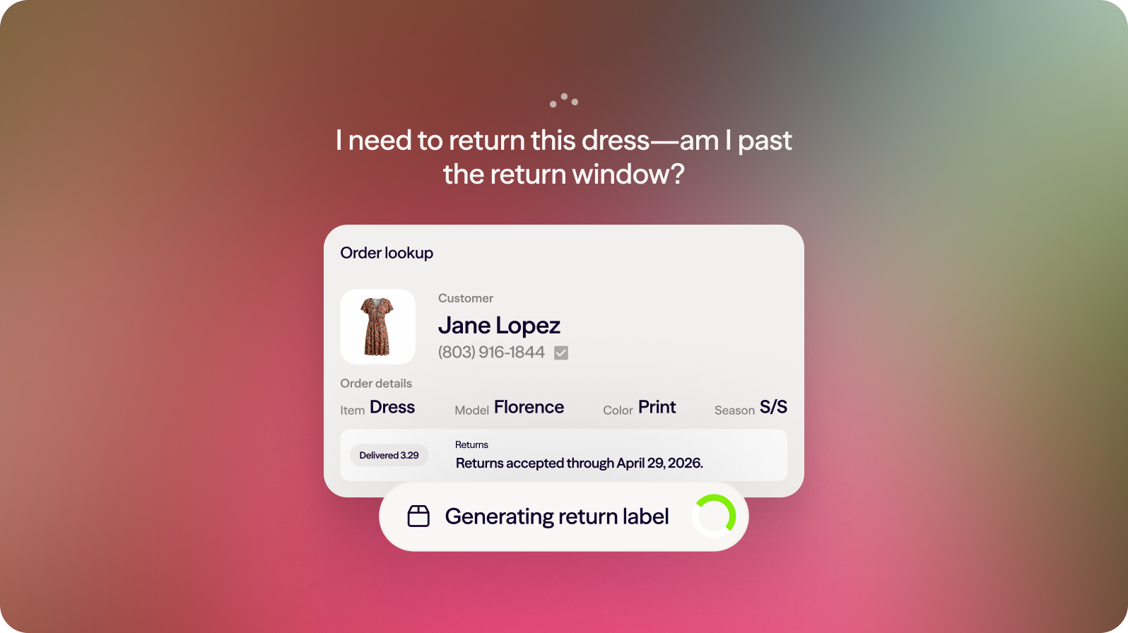 I need to return this dress—am I past the return window?