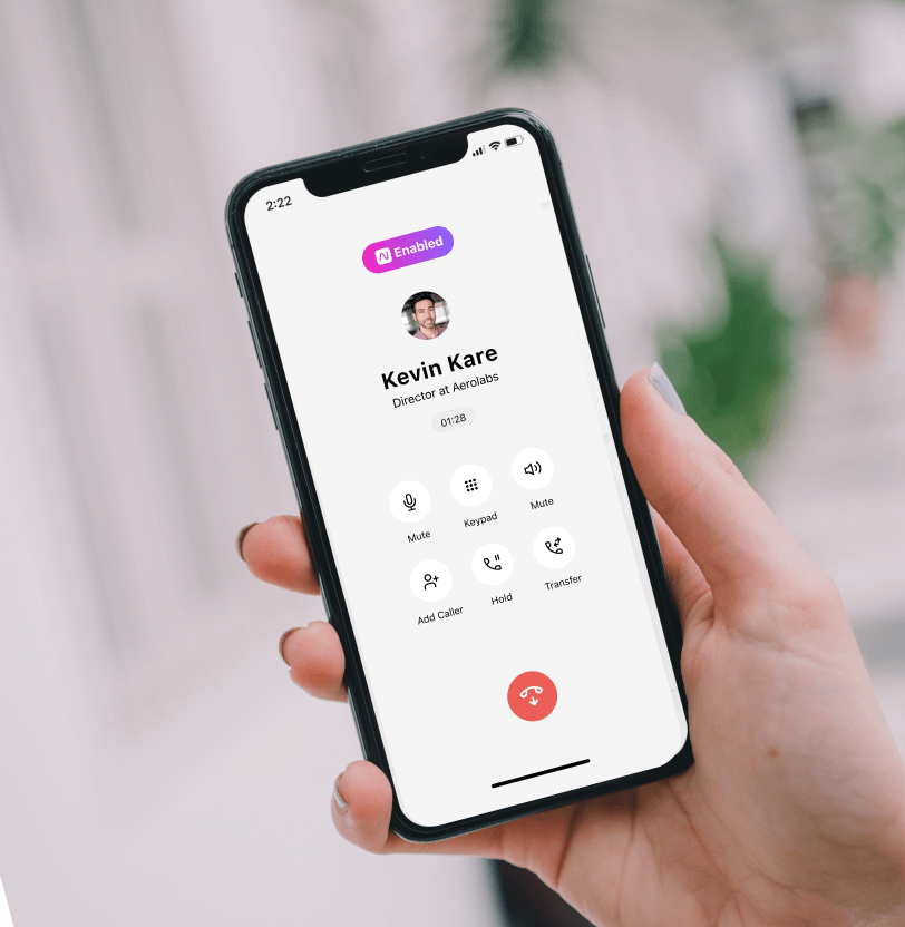 A person holding a mobile device