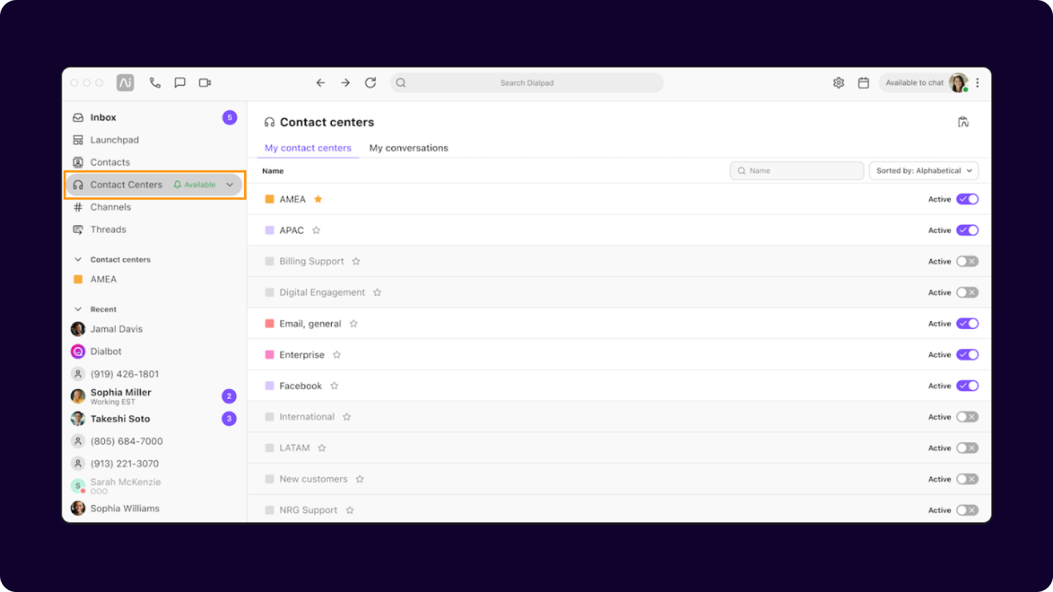 6. Smarter views for managing agents and activity
