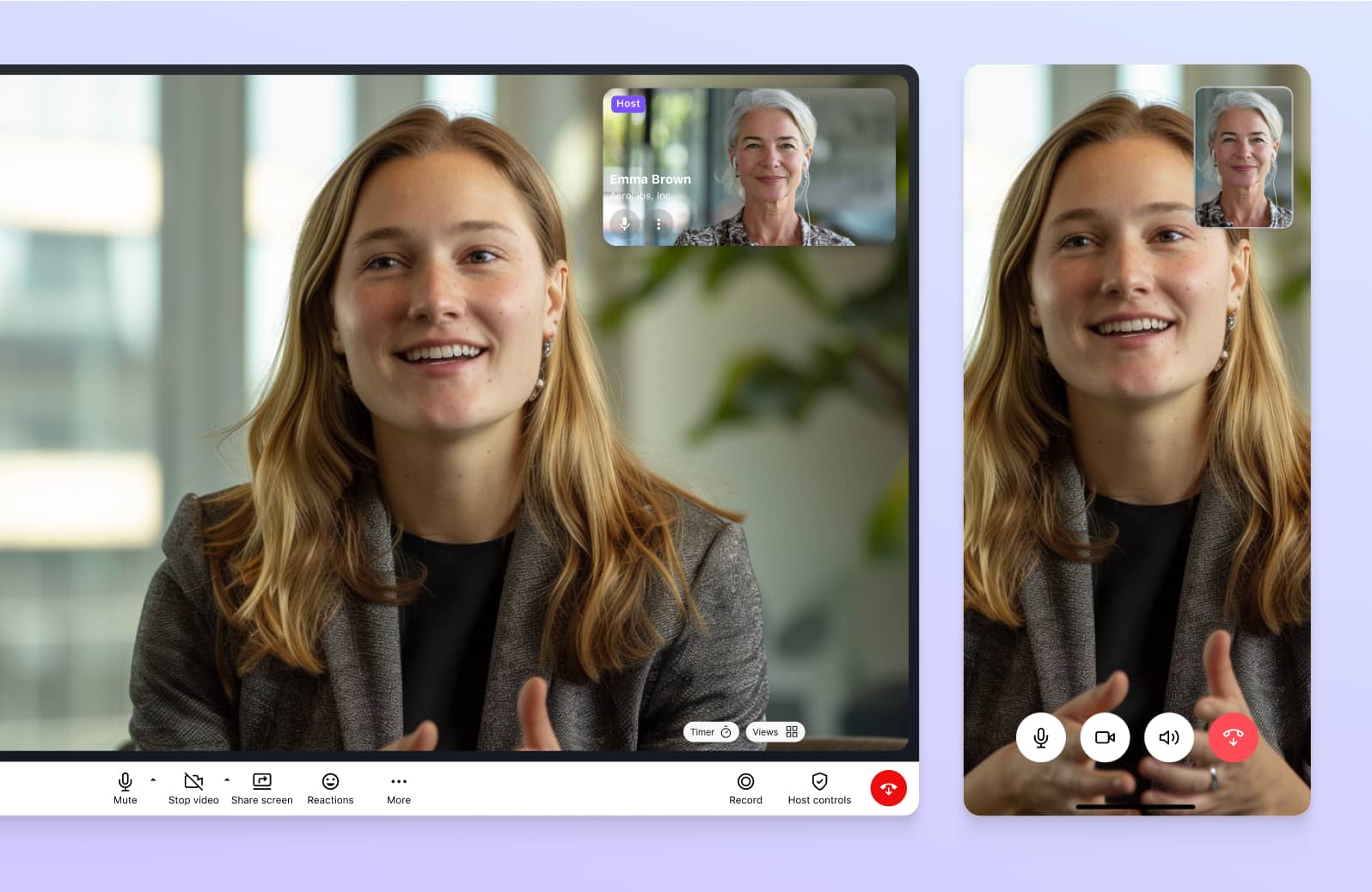 A video call happening in Dialpads app