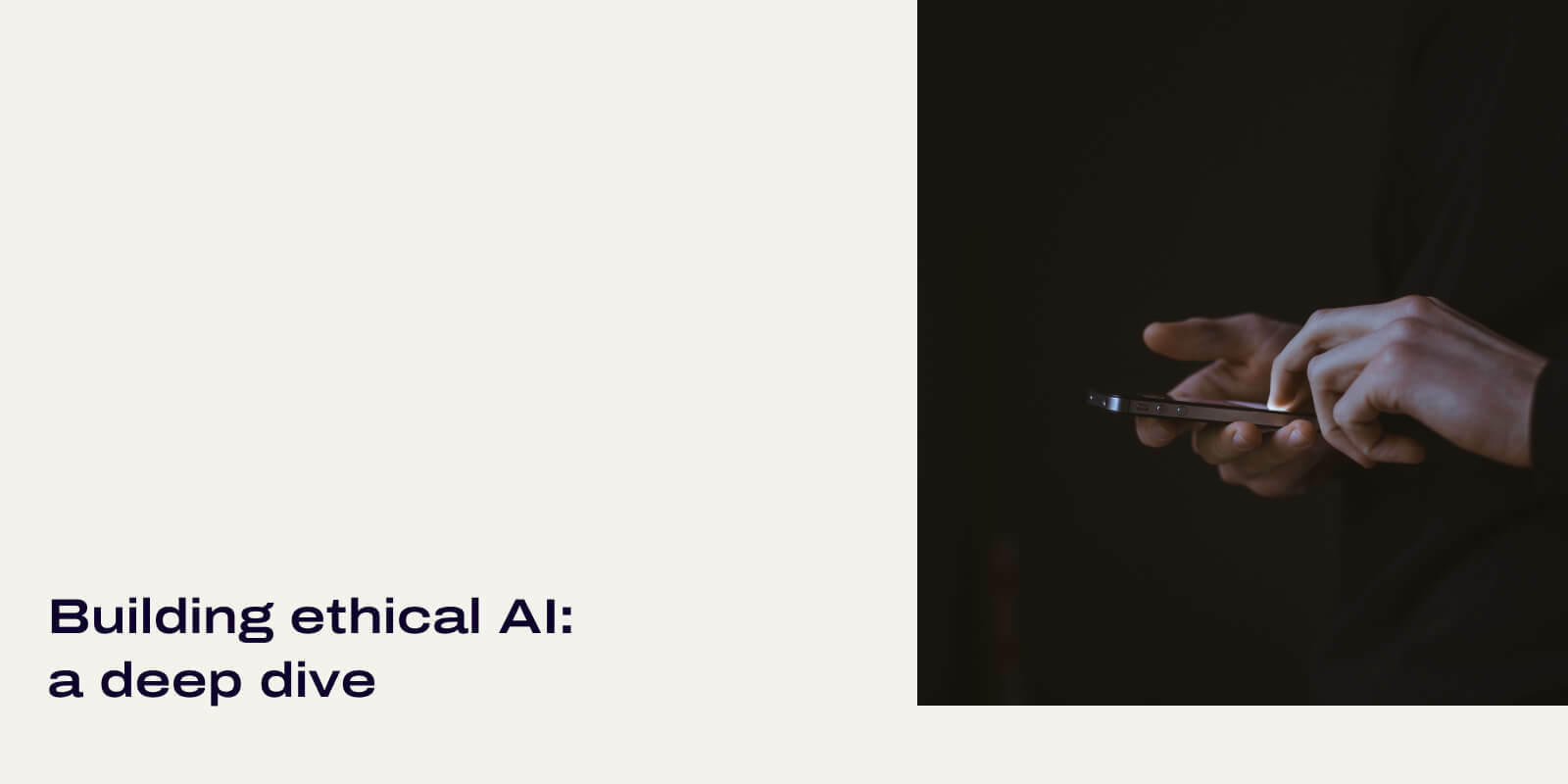 Building an ethical ai header