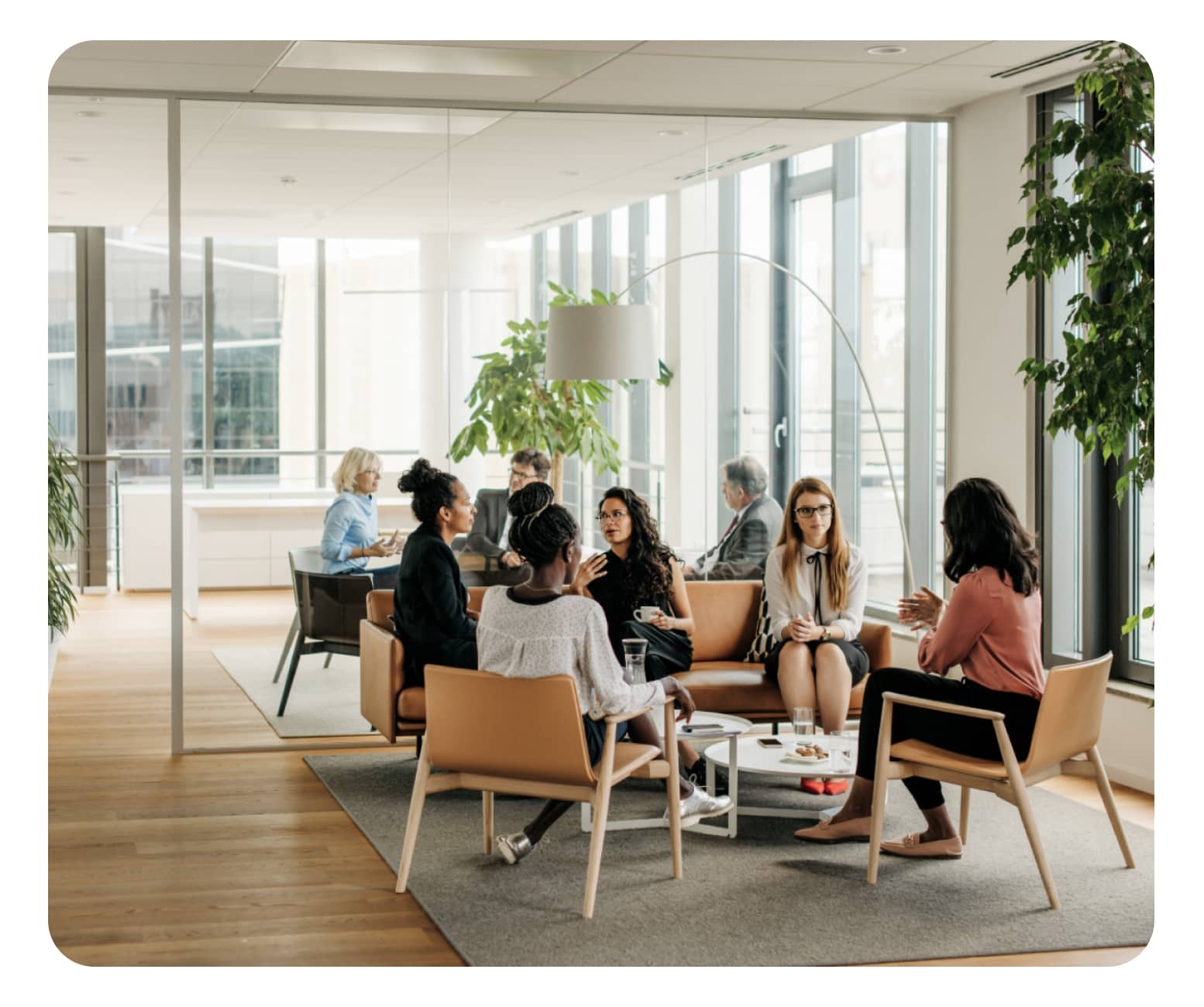 Des personnes en réunion