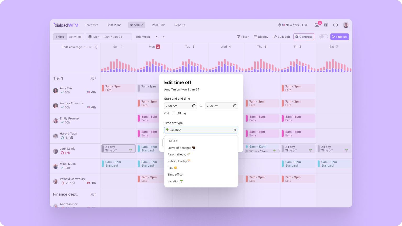 Add more time-off types in WFM