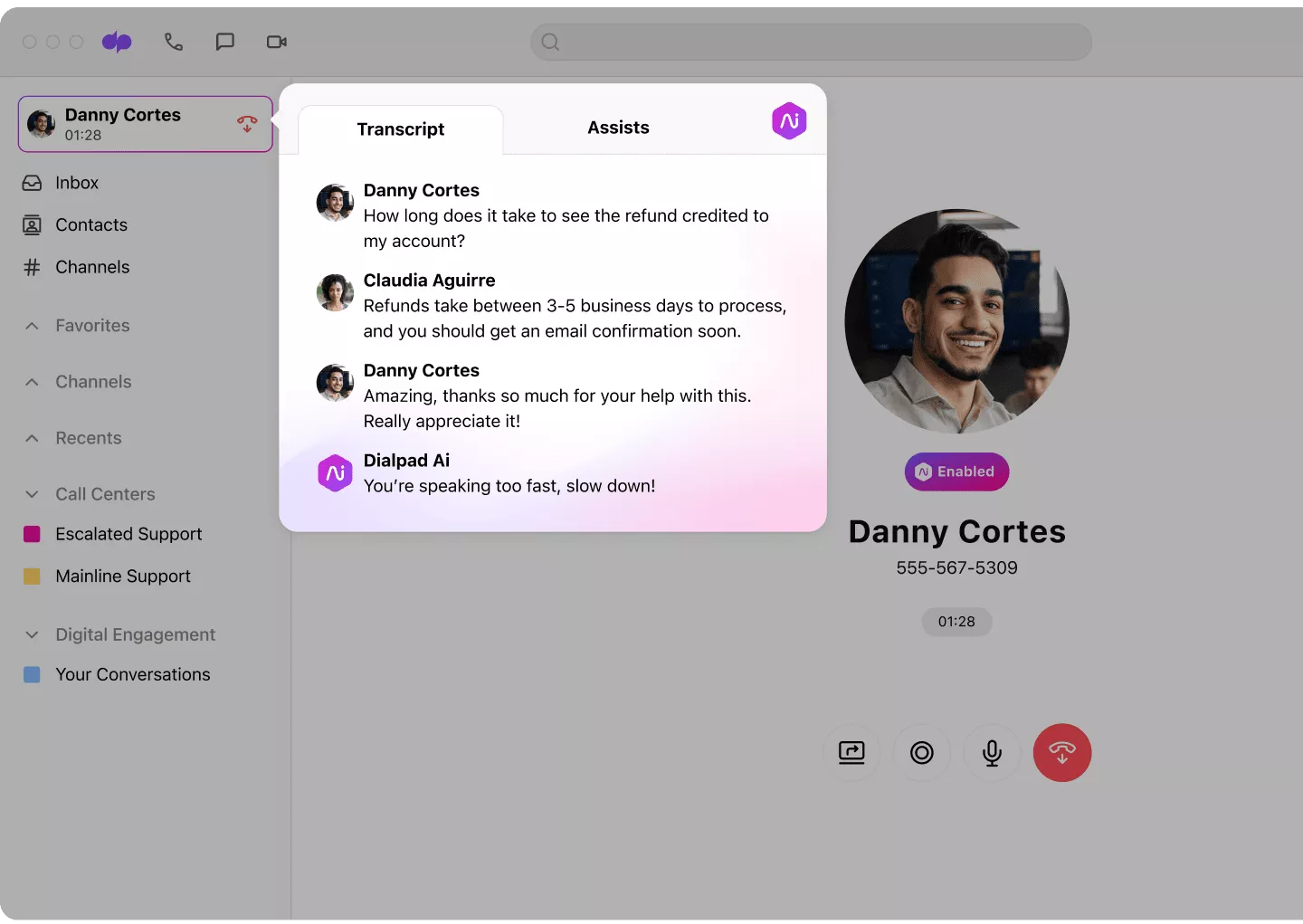 Ai-Voice-Outbound-sales-with-live-transcription